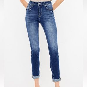 KanCan Skinny High Rise Rolled Hem